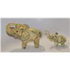Image 1 : VINTAGE HAND CRAFTED ELEPHANT FIGURINE SET