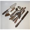 Image 1 : VINTAGE COPPER PLATED FLATWARE SET
