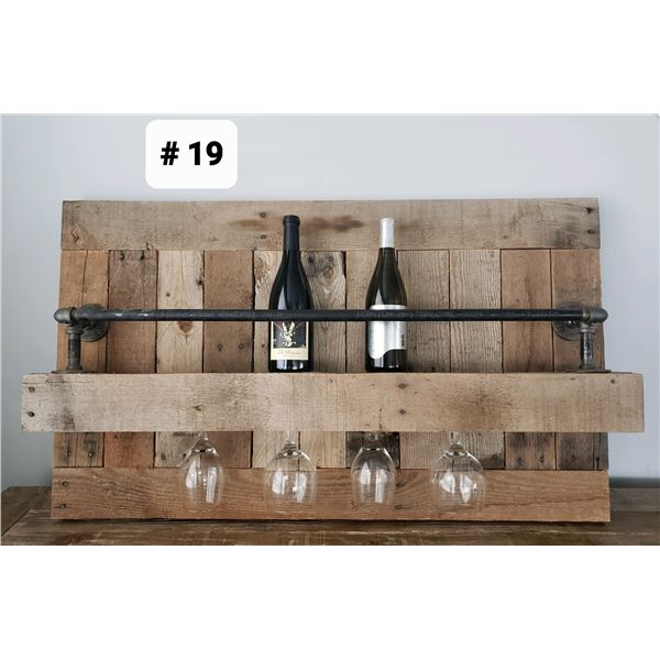Handmade Wine Shelf