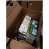 Image 2 : PAIL AND BOX OF CLAMPS, AIR TOOLS, SHOP SUPPLIES AND PAINT SPRAYER