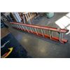 Image 1 : 12 FOOT EXTENTION LADDER - EXTENDS TO 20 FOOT