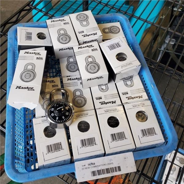 20 NEW COMBINATION LOCKS