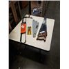 Image 1 : TOILET AUGER, CHAINSAW BLADES, HANDSAW AND PLIERS
