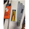 Image 4 : TOILET AUGER, CHAINSAW BLADES, HANDSAW AND PLIERS