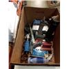 Image 2 : 2 BOXES OF POWER TOOLS, AIR NIBBLER, ANGLE GRINDER