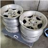 Image 1 : SET OF 4 ER RACING RIMS 5 BOLT 16" ALUMINUM TIRE RIMS
