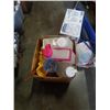 Image 2 : LOT OF CAMPING SUPPLIES WITH BROAN ONE BULB VENTILATER AND UMBRELLA