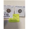 Image 2 : 4 CANADA DIMES 1949-1952 .800 SILVER AND 3 CANADIAN SILVER .800 DIMES - 1ST ELIZABETH II 1953-1955