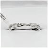 Image 1 : NEW 10KT. WHITE GOLD DIAMOND RING, 22 DIAMONDS (0.07CTS), W/A $1255.00, SIZE 7