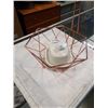 Image 2 : SOPHIE CONRAN BUTTER DISH AND COPPER STYLE FRUIT BOWL