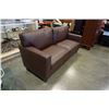 Image 2 : MODERN LEATHER LOOK SOFA