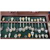 Image 2 : COLLECTOR SPOONS IN DISPLAY CASE