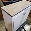 Image 2 : 30" X 32" WALL MOUNT CABINET AND PAIR OF LEGS WITH DRAWER SLIDES