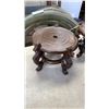 Image 2 : EASTERN TABLE LAMP AND 2 EASTERN PLANTER STANDS