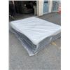 Image 1 : AS NEW QUEENSIZE BEAUTYREST BLACK ADVANCE VEST HYBRID MEMORY FOAM MATTRESS WITH LOW PROFILE BOX SPRI