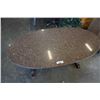 Image 2 : OVAL STONE TOP SOFA TABLE
