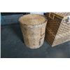Image 2 : WICKER HAMPER AND 2 DRAWER WICKER ENDTABLE