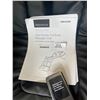 Image 2 : New Insignia Faux Leather Power Recliner Massage Chair - Black Retail $2700