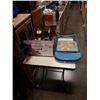Image 1 : LOT OF TONKA TRUCK FIRE CHIEF CAR, 2 FOLDING CHAIRS, PRACTISE SWORD AND MORE