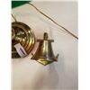 Image 2 : BRASS BELL AND BANKERS LAMP