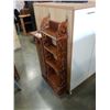 Image 2 : WOOD WALL HANGING KNICKNACK SHELF AND GLASS WALL CASE WITH INSIDE HANGERS