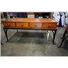 Image 2 : 3 PIECE WOOD METAL BASE COFFEE TABLE SET
