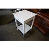 Image 2 : WHITE 1 DRAWER ENDTABLE AND BLACK FOLDING TV TRAY
