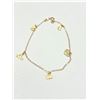 Image 1 : NEW 10KT. YELLOW GOLD "BFF" CHARM BRACELET, RETAIL $600.00