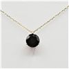 Image 2 : NEW 10KT. YELLOW GOLD 8MM X 8MM NATURAL GARNET SOLITAIRE PENDANT WITH STERLING CHAIN, 1.8CTS, W/A $7