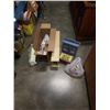 Image 1 : LOT OF COLLECTIBLES SHELVES, WOOD BOXES AND MORE