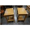 Image 1 : PAIR OF OAK ENDTABLES