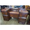 Image 2 : ANTIQUE WATEFALL DRESSER WITH MIRROR AND NIGHTSTAND