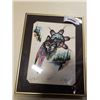 Image 2 : FRAMED WOLF SPIRIT FIRST NATION ART