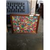 Image 1 : SIGNED AND FRAMED ABSTRACT ACRYLIC ON BOARD TABLE SETTING BY J A MACLEAN