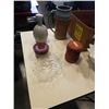 Image 2 : SIGNED POTTERY VASES, ART GLASS DISHES