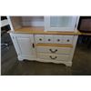 Image 2 : MAPLE AND WHITE BUFFET AND HUTCH