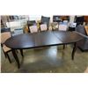 Image 8 : MODERN DINING TABLE WITH LEAF AND 6 CHAIRS