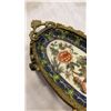 Image 2 : ANTIQUE WL 1895 WONG LEE PORCELAIN AND BRONZE JEWELRY DISH