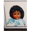 Image 2 : SIGNED AND FRAMED OIL ON BOARD PORTRAIT OF GIRL  BY NABIL "80