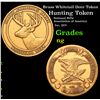 Brass Whitetail Deer Token Grades ng