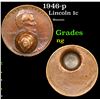 1946-p Lincoln Cent 1c Grades ng