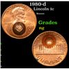 1980-d Lincoln Cent 1c Grades ng