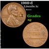 1960-d Lincoln Cent 1c Grades ng
