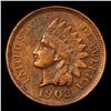 Image 2 : 1902 Indian Cent 1c Grades Unc Details