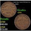 (1863) New York Civil War Token F-NY-010-G-1a 1c Grades vf++