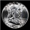 Image 2 : 1955-p Franklin Half Dollar 50c Graded Choice Unc FBL By USCG