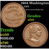 1864 Washington Civil War Token 1c Grades xf+