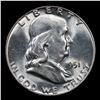 Image 2 : 1951-p Franklin Half Dollar 50c Grades Choice Unc