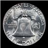 Image 3 : 1951-p Franklin Half Dollar 50c Grades Choice Unc