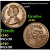 (1863) McClellan Civil War Token F-138/434a 1c Grades xf
